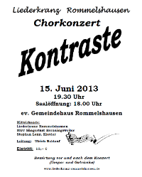Konzert 2013 Konzert 2013